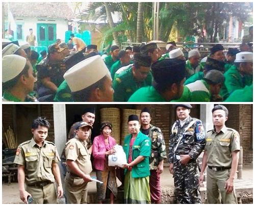 Tutup Rangkaian Safari Ramadlan 1437 H, MDS GP Ansor Probolinggo Santuni Keluarga Miskin